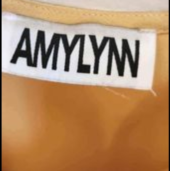 Amy Lynn / Backless Satin Dress / Size Small / Yellow - Picture 5 of 5